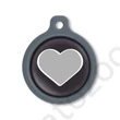 Kép 1/2 - Blucky Heart Black Dog Tag large