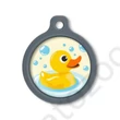 Kép 1/2 - Blucky Ducky Pastel Yellow Dog Tag large