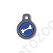 Kép 1/2 - Blucky Bone Dark Blue Dog Tag small