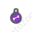 Kép 1/2 - Blucky Bone Purple Dog Tag small
