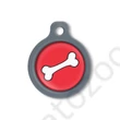 Kép 1/2 - Blucky Bone Red Dog Tag medium