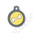 Kép 1/2 - Blucky Bone Yellow Dog Tag medium