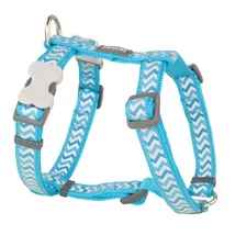 Red Dingo Reflective Ziggy Turquoise Large Dog hám