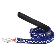 Red Dingo White Spots Dark Blue póráz 100-180 cm Large