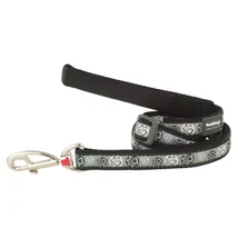 Red Dingo Paw Impressions Black póráz 100-180 cm Large