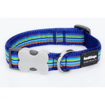 Red Dingo Horizontal Stripes Dark Blue Large kutya nyakörv