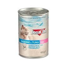 BONACIBO CANNED CAT FOODS SARDINE & TUNA 400g BONACIBO CANNED CAT FOODS SARDINE & TUNA 400g