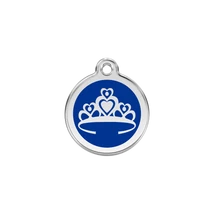 Red Dingo Rozsdamentes korona mintás acél biléta sötétkék