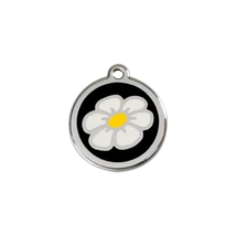 Red Dingo Rozsdamentes százszorszép mintás acél biléta fekete