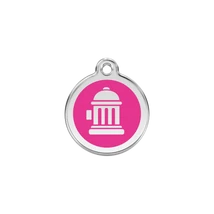 Red Dingo Rozsdamentes tűzcsap mintás acél biléta hot pink