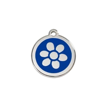 Red Dingo Rozsdamentes virág mintás acél biléta sötétkék