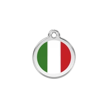 Red Dingo Rozsdamentes olasz zászló mintás acél biléta