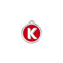 Red Dingo Rozsdamentes K betű mintás acél biléta Red Dingo Rozsdamentes K betű mintás acél biléta