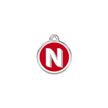 Red Dingo Rozsdamentes N betű mintás acél biléta