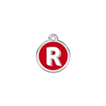 Red Dingo Rozsdamentes R betű mintás acél biléta