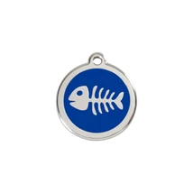 Red Dingo Rozsdamentes halcsont mintás acél biléta sötétkék