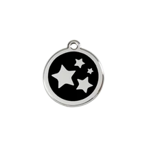 Red Dingo Rozsdamentes csillag mintás acél biléta fekete