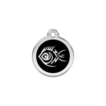 Red Dingo Rozsdamentes törzsi halak mintás acél biléta fekete