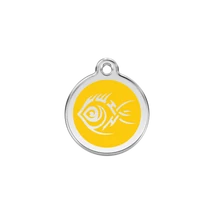 Red Dingo Rozsdamentes törzsi halak mintás acél biléta sárga