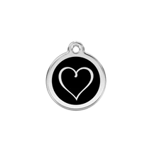 Red Dingo Rozsdamentes törzsi szív mintás acél biléta fekete