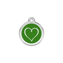 Red Dingo Rozsdamentes törzsi szív mintás acél biléta zöld