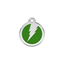 Red Dingo Rozsdamentes villám mintás acél biléta zöld