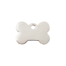 Red Dingo Rozsdamentes acél biléta csont forma