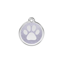 Red Dingo Csillámos Rozsdamentes mancs mintás acél biléta ezüst