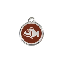 Red Dingo Rozsdamentes hal mintás acél biléta barna