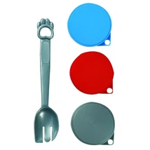 Flamingo konzerv tető 7,5 cm + kanál