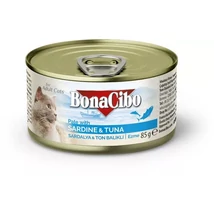 BONACIBO CANNED CAT FOODS PATE SARDINE - TUNA 85g 2024.10 havi lejárat