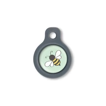 Blucky Bee Lime Green Dog Tag small