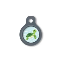 Blucky Baby Turtle Pastel Turquoise Dog Tag small