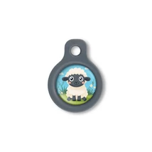 Blucky Baby Lamb Boy Turquoise Blue Dog Tag small