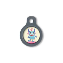Blucky Beastie Pastel Yellow Dog Tag small