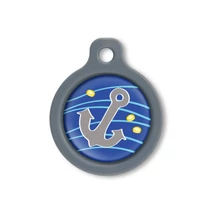 Blucky Pirate Dark Blue Dog Tag medium