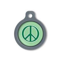 Blucky Graffiti Turquoise Green Dog Tag medium