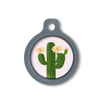 Blucky Cactus Rose Dog Tag medium