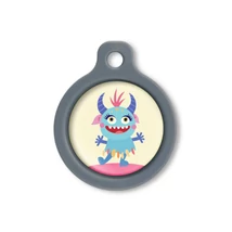 Blucky Beastie Pastel Yellow Dog Tag medium