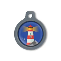 Blucky Azure Dark Blue Dog Tag medium