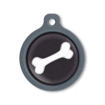 Blucky Bone Black Dog Tag large