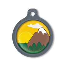 Blucky Colorado Yellow Dog Tag large
