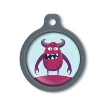 Blucky Beastie Pastel Turquoise Dog Tag large