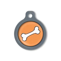 Blucky Bone Orange Dog Tag medium