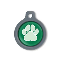 Blucky Wild Paw Dark Green Dog Tag medium