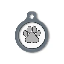 Blucky Wild Paw White Dog Tag medium
