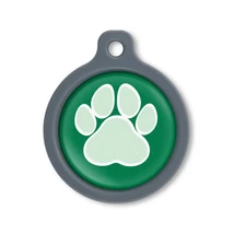 Blucky Wild Paw Dark Green Dog Tag large