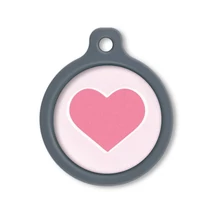 Blucky Heart Rose Dog Tag large