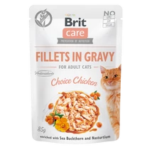 Brit Care Cat Fillets in Gravy Choice Chicken  85 g