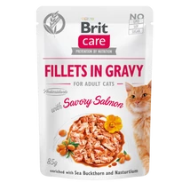 Brit Care Cat Fillets in Gravy with Savory Salmon 85 g